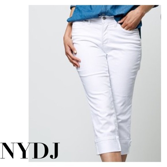 NYDJ White Dayla Capri Pants From Not Your Daughter’s Jeans 10P - Picture 3 of 8
